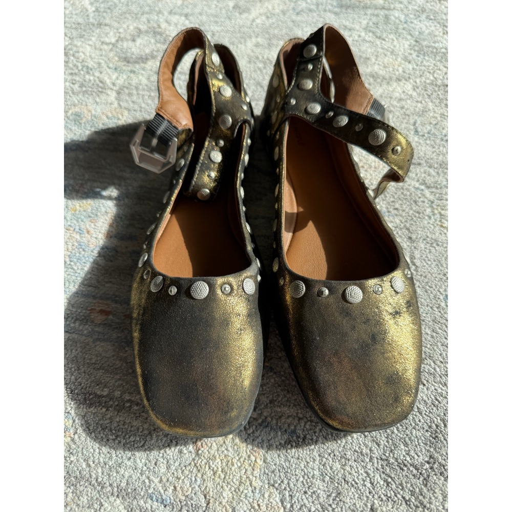 Free‎ People Mystic Mary Jane Flats Bronze Age 39.5